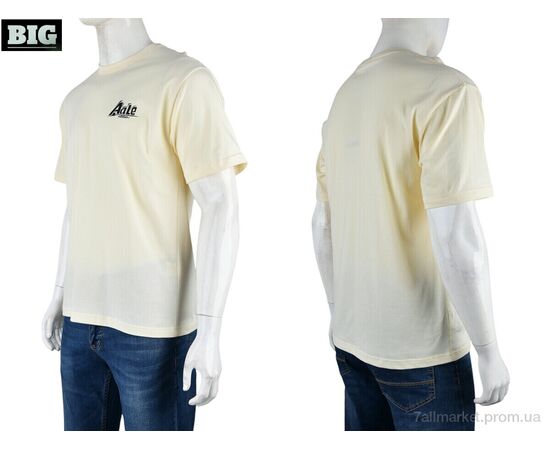 Футболка чоловіча Літо 4072-M01-4 yellow (5 шт. р.сіткаM-3XL) "BIG" недорого оптом від прямого постачальника, зображення 3