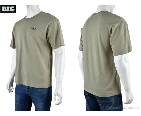Футболка чоловіча Літо 4072-M03-3 grey (5 шт. р.сіткаM-3XL) "BIG" недорого оптом від прямого постачальника, зображення 3