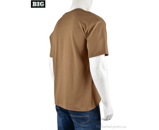 Футболка чоловіча Літо 4072-M03-4 brown (5 шт. р.сіткаM-3XL) "BIG" недорого оптом від прямого постачальника, зображення 2