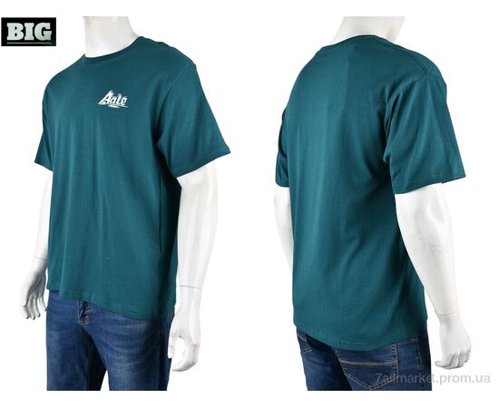 Футболка чоловіча Літо 4072-M07-3 grey (5 шт. р.сіткаM-3XL) "BIG" недорого оптом від прямого постачальника, зображення 3