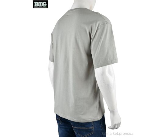 Фотография Футболка мужская Лето 4072-M07-4 grey (5 шт. р.сетка M-3XL) "BIG" недорого оптом от прямого поставщика, изображение 2