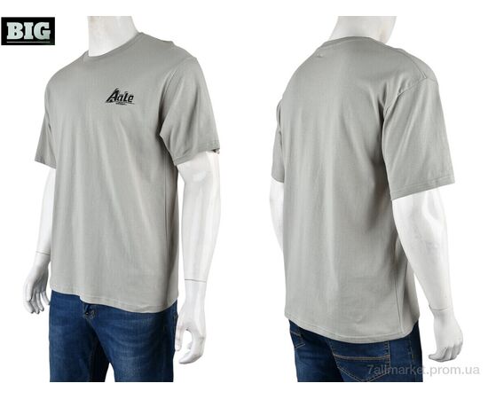Фотография Футболка мужская Лето 4072-M07-4 grey (5 шт. р.сетка M-3XL) "BIG" недорого оптом от прямого поставщика, изображение 3