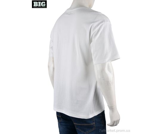 Фотография Футболка мужская Лето 4072-M06-2 white (5 шт. р.сетка M-3XL) "BIG" недорого оптом от прямого поставщика, изображение 2