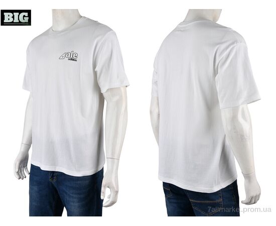 Фотография Футболка мужская Лето 4072-M06-2 white (5 шт. р.сетка M-3XL) "BIG" недорого оптом от прямого поставщика, изображение 3