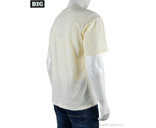 Фотография Футболка мужская Лето 4072-M06-3 yellow (5 шт. р.сетка M-3XL) "BIG" недорого оптом от прямого поставщика, изображение 2