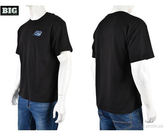 Фотография Футболка мужская Лето 4072-M04-1 black (5 шт. р.сетка M-3XL) "BIG" недорого оптом от прямого поставщика, изображение 3