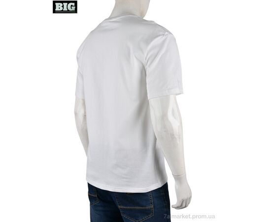 Фотография Футболка мужская Лето 4072-M04-2 white (5 шт. р.сетка M-3XL) "BIG" недорого оптом от прямого поставщика, изображение 2