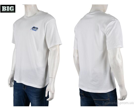 Фотография Футболка мужская Лето 4072-M04-2 white (5 шт. р.сетка M-3XL) "BIG" недорого оптом от прямого поставщика, изображение 3
