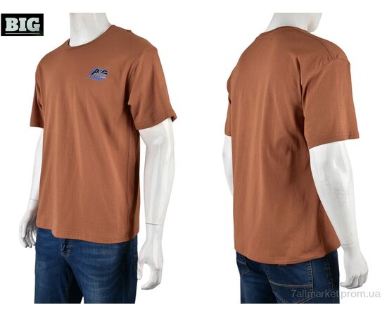 Фотография Футболка мужская Лето 4072-M04-3 brown (5 шт. р.сетка M-3XL) "BIG" недорого оптом от прямого поставщика, изображение 3
