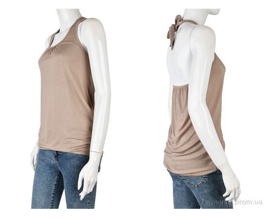 Фотография Майка женская Лето B0132-14 (11245) beige (5 шт. р.сетка M-3XL) "Obuvok" недорого оптом от прямого поставщика, изображение 3