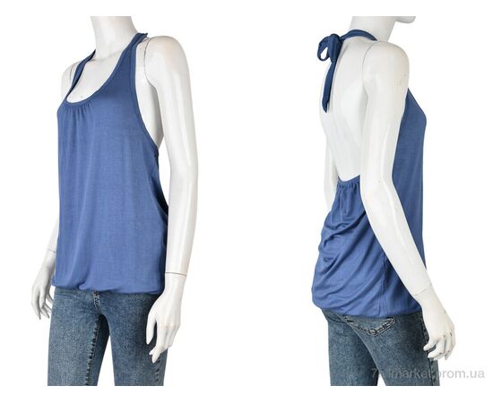 Майка жіноча Літо B0132-12 (11240) blue (6 шт. р.сіткаM-3XL) "Obuvok" недорого оптом від прямого постачальника, зображення 3