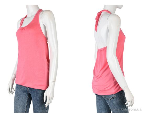 Майка жіноча Літо B0132-11 (11236) pink (5 шт. р.сіткаM-3XL) "Obuvok" недорого оптом від прямого постачальника, зображення 3