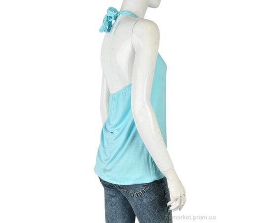 Фотография Майка женская Лето B0132-10 (11231) l.blue (5 шт. р.сетка M-3XL) "Obuvok" недорого оптом от прямого поставщика, изображение 2