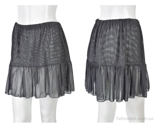 Жіноча спідниця оптом Літо B0137-6 (11277) grey (6 шт. р.сіткаXL-3XL) "Obuvok" недорого оптом від прямого постачальника, зображення 3
