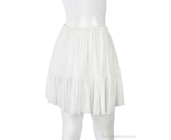 Жіноча спідниця оптом Літо B0137-3 (11273) white (6 шт. р.сіткаXL-3XL) "Obuvok" недорого оптом від прямого постачальника, зображення 2