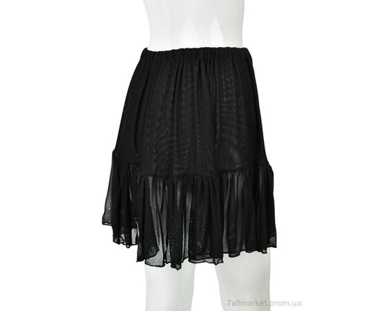 Жіноча спідниця оптом Літо B0137-1 (11270) black (6 шт. р.сіткаXL-3XL) "Obuvok" недорого оптом від прямого постачальника, зображення 2