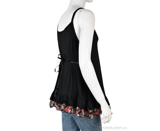 Фотография Майка женская Лето B0146-1 (11366) black (5 шт. р.сетка XL-2XL) "Obuvok" недорого оптом от прямого поставщика, изображение 2