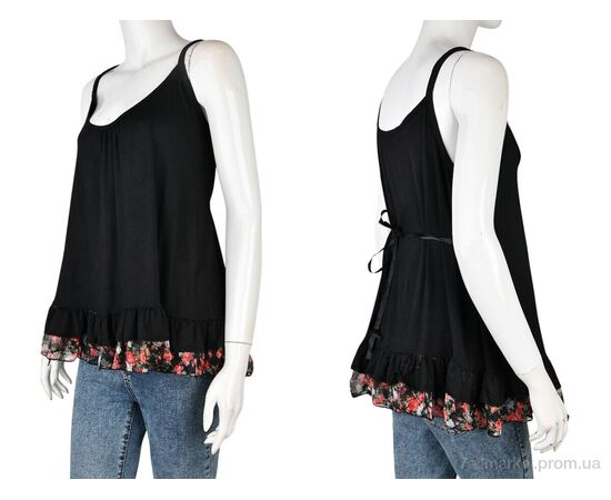 Фотография Майка женская Лето B0146-1 (11366) black (5 шт. р.сетка XL-2XL) "Obuvok" недорого оптом от прямого поставщика, изображение 3