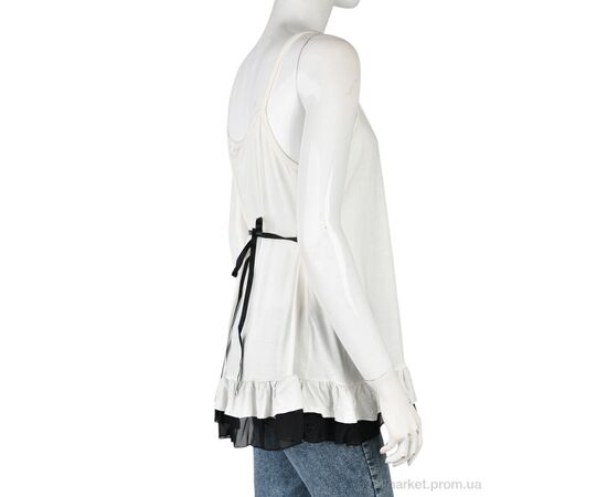 Фотография Майка женская Лето B0146-2 (11368) white (5 шт. р.сетка XL-2XL) "Obuvok" недорого оптом от прямого поставщика, изображение 2