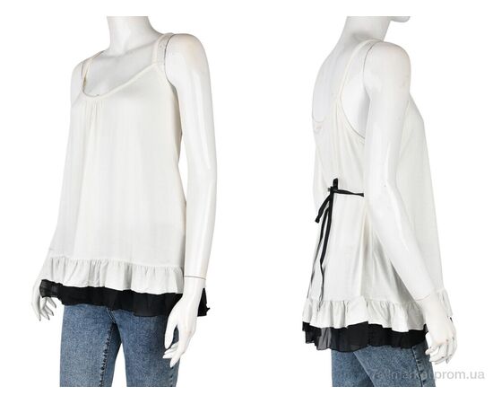 Фотография Майка женская Лето B0146-2 (11368) white (5 шт. р.сетка XL-2XL) "Obuvok" недорого оптом от прямого поставщика, изображение 3