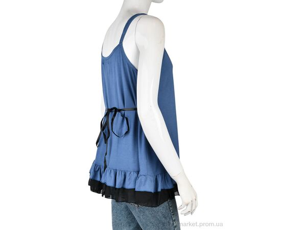 Фотография Майка женская Лето B0146-3 (11370) blue (6 шт. р.сетка XL) "Obuvok" недорого оптом от прямого поставщика, изображение 2