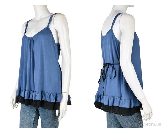 Фотография Майка женская Лето B0146-3 (11370) blue (6 шт. р.сетка XL) "Obuvok" недорого оптом от прямого поставщика, изображение 3