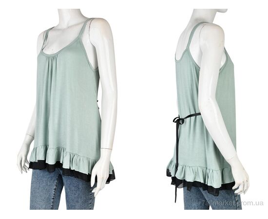 Фотография Майка женская Лето B0146-4 (11372) green (5 шт. р.сетка XL-3XL) "Obuvok" недорого оптом от прямого поставщика, изображение 3