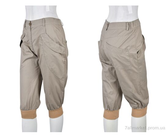 Фотография Бриджи женские Лето B0135-1 (11261) beige (4 шт. р.сетка XL) "Obuvok" недорого оптом от прямого поставщика, изображение 3