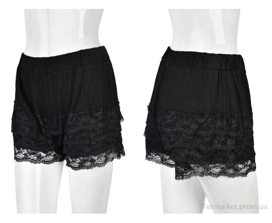 Шорты женские Лето B0148-1 black (6 шт. р.сетка XL-3XL) "Obuvok" недорого оптом от прямого поставщика, изображение 3 Фотография Шорты женские Лето B0148-1 black (6 шт. р.сетка XL-3XL) "Obuvok" недорого оптом от прямого поставщика, изображение 3