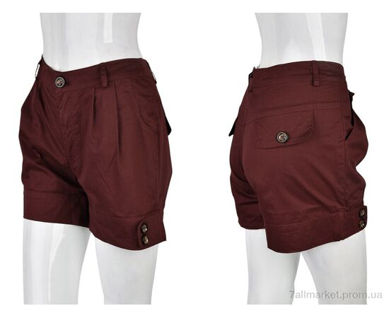 Фотография Шорты женские Лето B0133-2 (11254) bordo (4 шт. р.сетка XL) "Obuvok" недорого оптом от прямого поставщика, изображение 3