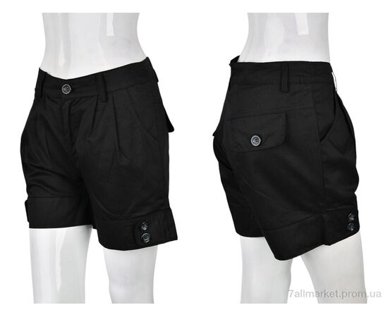 Фотография Шорты женские Лето B0133-3 (11255) black (4 шт. р.сетка XL) "Obuvok" недорого оптом от прямого поставщика, изображение 3