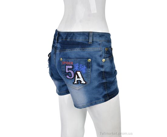 Шорти жіночі Літо B0143 (11346) blue (4 шт. р.сітка31-34) "Obuvok" недорого оптом від прямого постачальника, зображення 2 Шорти жіночі Літо B0143 (11346) blue (4 шт. р.сітка31-34) "Obuvok" недорого оптом від прямого постачальника, зображення 2