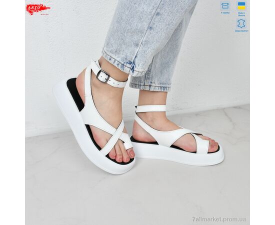 Босоніжки жіночі літні Літо 0110 білий к. (8 пар р.36-41) "ARTO" недорого оптом від прямого постачальника, зображення 3