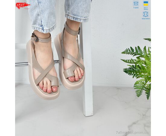 Босоножки женские летние Лето 0110 латте к. (8 пар р.36-41) "ARTO" недорого оптом от прямого поставщика, изображение 2 Фотография Босоножки женские летние Лето 0110 латте к. (8 пар р.36-41) "ARTO" недорого оптом от прямого поставщика, изображение 2