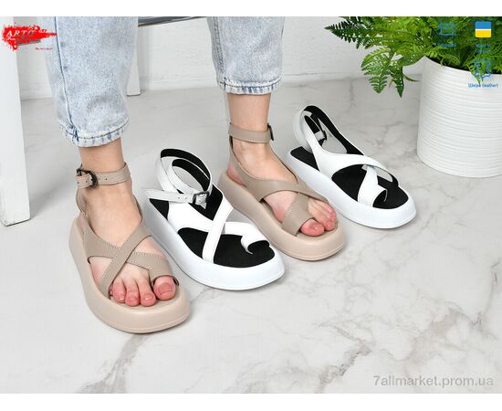 Босоножки женские летние Лето 0110 латте к. (8 пар р.36-41) "ARTO" недорого оптом от прямого поставщика, изображение 3 Фотография Босоножки женские летние Лето 0110 латте к. (8 пар р.36-41) "ARTO" недорого оптом от прямого поставщика, изображение 3