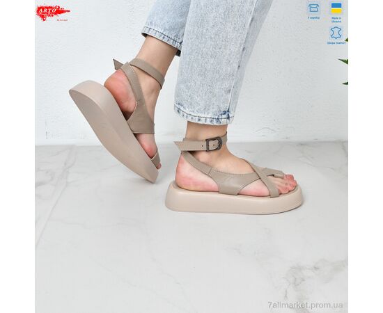 Босоножки женские летние Лето 0110 латте к. (8 пар р.36-41) "ARTO" недорого оптом от прямого поставщика, изображение 4 Фотография Босоножки женские летние Лето 0110 латте к. (8 пар р.36-41) "ARTO" недорого оптом от прямого поставщика, изображение 4