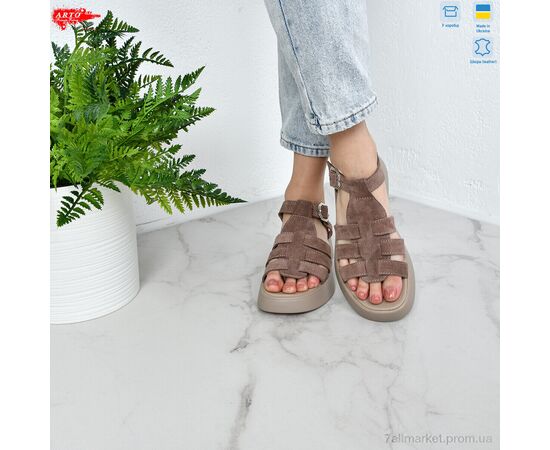 Босоножки женские летние Лето 178 кофе з. (8 пар р.36-41) "ARTO" недорого оптом от прямого поставщика, изображение 2 Фотография Босоножки женские летние Лето 178 кофе з. (8 пар р.36-41) "ARTO" недорого оптом от прямого поставщика, изображение 2