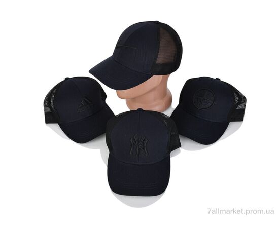 Кепка для мужчин Лето Кепка з вишивкою котон з синій mix (5 шт. р.сетка One size) "VIOLA" недорого оптом от прямого поставщика, изображение 2 Фотография Кепка для мужчин Лето Кепка з вишивкою котон з синій mix (5 шт. р.сетка One size) "VIOLA" недорого оптом от прямого поставщика, изображение 2