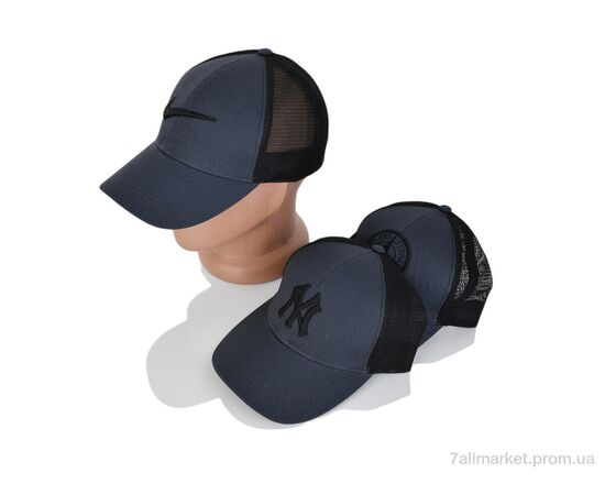 Кепка для мужчин Лето Кепка з вишивкою котон з т.сірий mix (5 шт. р.сетка One size) "VIOLA" недорого оптом от прямого поставщика, изображение 2 Фотография Кепка для мужчин Лето Кепка з вишивкою котон з т.сірий mix (5 шт. р.сетка One size) "VIOLA" недорого оптом от прямого поставщика, изображение 2