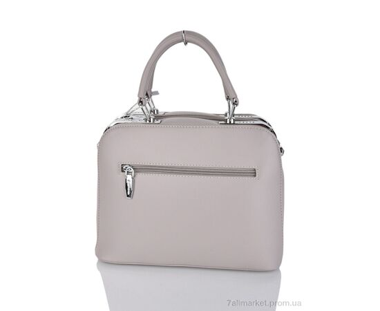 Жіноча сумка 885257 beige-grey 20*26*13 см, "SHENGMA" недорого оптом від прямого постачальника, зображення 2