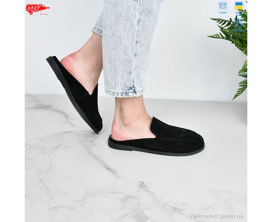 Шльопанці жіночі полегшені Літо 124 чорний з. (8 пар р.36-41) "ARTO" недорого оптом від прямого постачальника, зображення 2