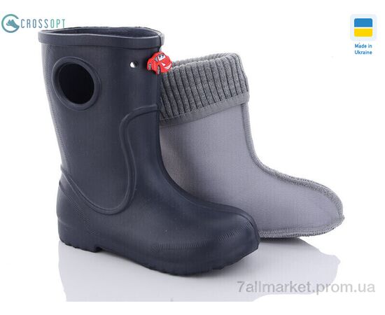 Фотография Сапоги из пены детские Весна/осень 117050-2 (8 пар р.22-28) "CROSSOPT" недорого оптом от прямого поставщика, изображение 2
