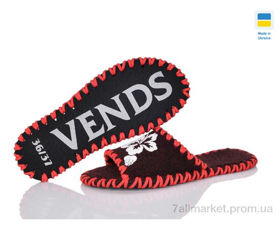 Фотография Тапки женские для дома Весна/осень 242W бордо (9 пар р.36-41) "Active" недорого оптом от прямого поставщика, изображение 3