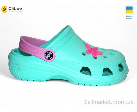 Крокси дитячі літні Літо 116803 (8 пар р.30-36) "Clibee" недорого оптом від прямого постачальника, зображення 2 Крокси дитячі літні Літо 116803 (8 пар р.30-36) "Clibee" недорого оптом від прямого постачальника, зображення 2