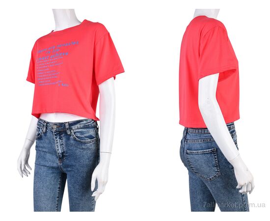 Фотография Футболка женская Лето 08789-15 pink (6 шт. р.сетка L-2XL) "Obuvok" недорого оптом от прямого поставщика, изображение 3