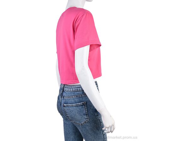 Фотография Футболка женская Лето 08789-16 pink (5 шт. р.сетка L-2XL) "Obuvok" недорого оптом от прямого поставщика, изображение 2