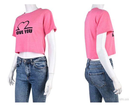 Фотография Футболка женская Лето 08789-16-1 pink (4 шт. р.сетка L-2XL) "Obuvok" недорого оптом от прямого поставщика, изображение 3