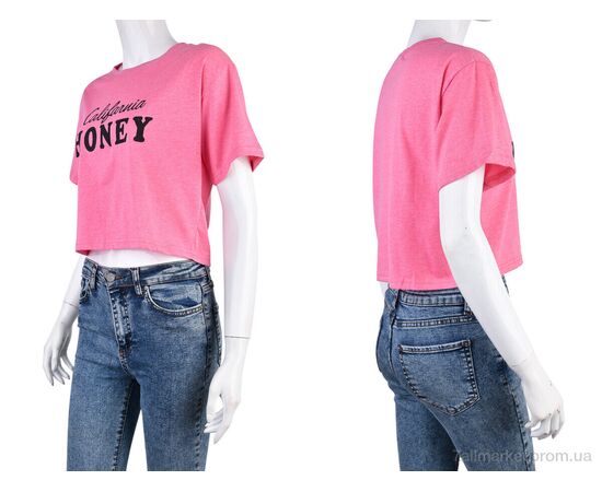 Фотография Футболка женская Лето 08789-16-3 pink (5 шт. р.сетка XL-2XL) "Obuvok" недорого оптом от прямого поставщика, изображение 3