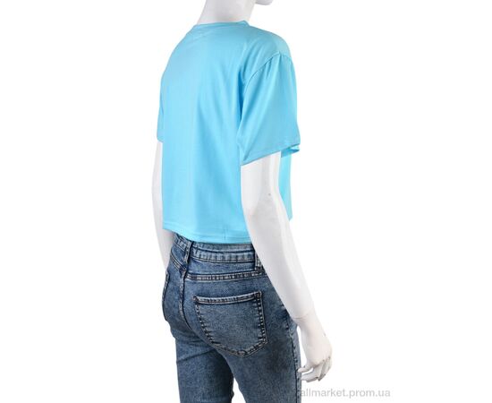 Фотография Футболка женская Лето 08789-18-1 l.blue (5 шт. р.сетка L-2XL) "Obuvok" недорого оптом от прямого поставщика, изображение 2
