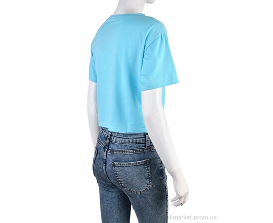 Фотография Футболка женская Лето 08789-18-2 l.blue (4 шт. р.сетка L-2XL) "Obuvok" недорого оптом от прямого поставщика, изображение 2